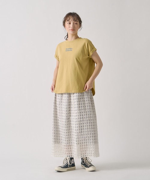 Kelen(ケレン)の「「KELEN / ケレン」 シアーチェックスカート WISS(スカート・レディース・ブラック/オフホワイト/ライトグレー・S/M)」の12枚目の写真