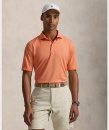 新品POLOラルフローレンRLX GOLFゴルフピケポロ　オレンジ　身幅ゆったり 新品POLOラルフローレンRLX GOLFゴルフピケポロ オレンジ 身幅