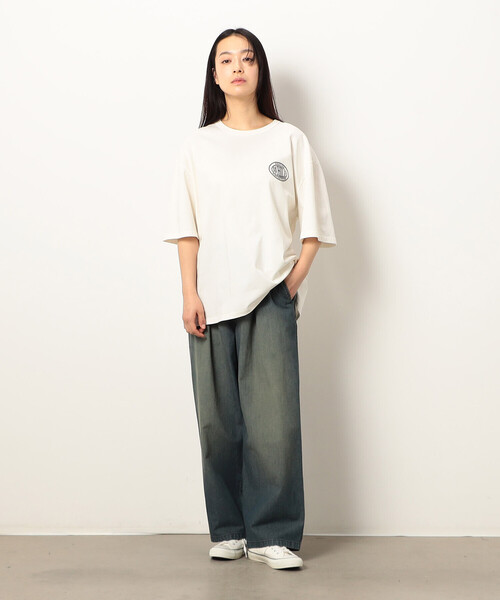 Purple&Yellow(パープルアンドイエロー)の「ライトオンスデニムタックワイドパンツ(デニムパンツ・メンズ・インディゴブルー/ワンウォッシュ・X-SMALL/LARGE/MEDIUM/SMALL)」の7枚目の写真