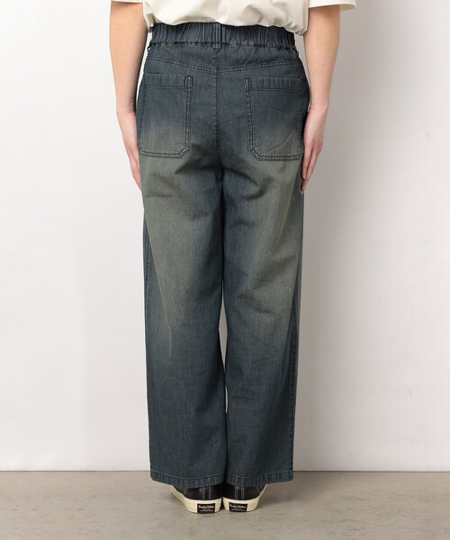 Purple&Yellow(パープルアンドイエロー)の「ライトオンスデニムタックワイドパンツ(デニムパンツ・メンズ・インディゴブルー/ワンウォッシュ・X-SMALL/LARGE/MEDIUM/SMALL)」の19枚目の写真