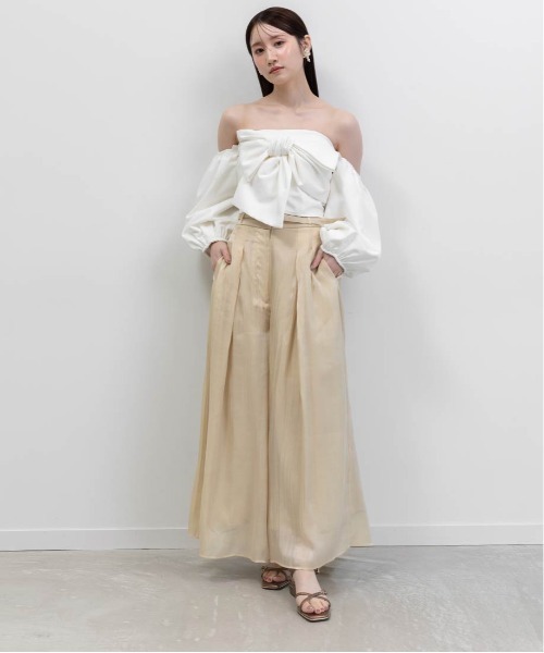 RANDA（ランダ）の「クロスストラップフラットサンダル（サンダル・レディース・アイボリー/ブロンズ/シルバー/ブラック・LL/L/M/S）」の21枚目の写真