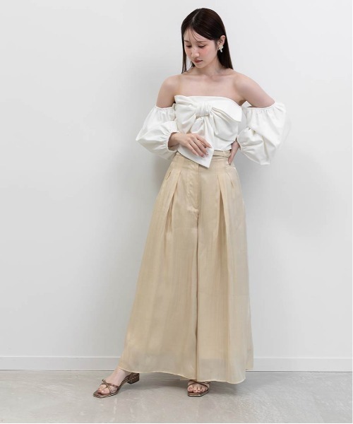 RANDA（ランダ）の「クロスストラップフラットサンダル（サンダル・レディース・アイボリー/ブロンズ/シルバー/ブラック・LL/L/M/S）」の22枚目の写真