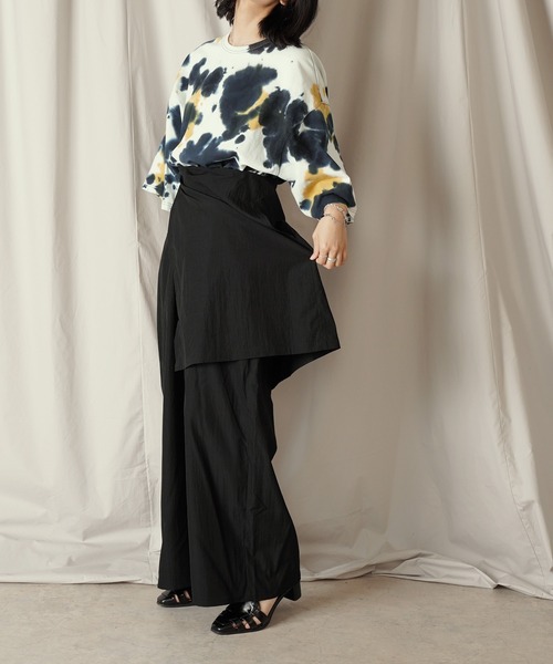 Aphlotus（アプロタス）の「アシンメトリー レイヤード デザイン ワイドパンツ（その他パンツ・メンズ・ブラック/ストーン・SMALL/MEDIUM/LARGE）」の19枚目の写真