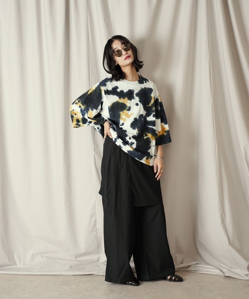 Aphlotus（アプロタス）の「アシンメトリー レイヤード デザイン ワイドパンツ（その他パンツ・メンズ・ブラック/ストーン・SMALL/MEDIUM/LARGE）」の22枚目の写真