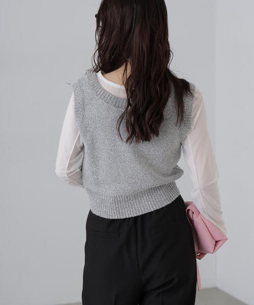 FREE'S MART（フリーズマート）の「◆前後2WAYＹショートベスト（ベスト・レディース・ホワイト/グレー/ブラック・FREE）」の21枚目の写真