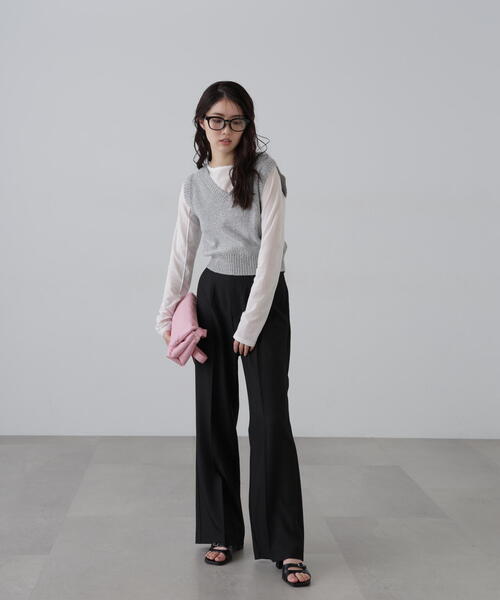 FREE'S MART（フリーズマート）の「◆前後2WAYＹショートベスト（ベスト・レディース・ホワイト/グレー/ブラック・FREE）」の20枚目の写真