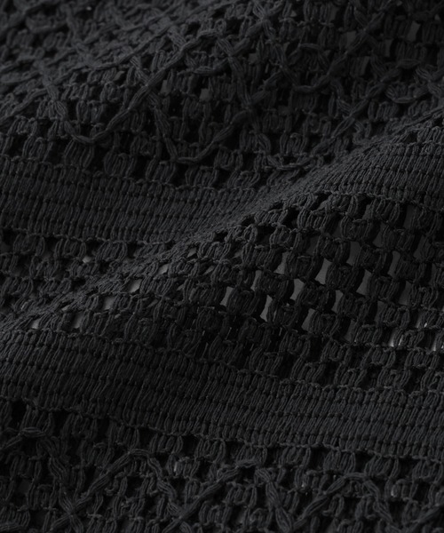 NANO universe(ナノユニバース)の「クロシェニット風レースノースリーブワンピース(ワンピース・レディース・ブラック/ブラウン系その他4/アイボリー・FREE)」の12枚目の写真