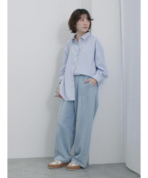 【モスキーノ】デニムパンツ ストレート ライトブルー 大特価】ライトブルー ウォッシュ加工 ストレートデニムパンツ