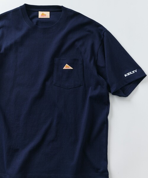 FREAK'S STORE（フリークスストア）の「限定展開 KELTY×FREAK'S STORE/ケルティ 別注 ワンポイント ヴィンテージロゴ クルーネック ポケットTシャツ（Tシャツ/カットソー・メンズ・アッシュグレー/ホワイト/グレイッシュベージュ/その他/ブラック/スミクロ/ネイビー/ピンク・X-LARGE/LARGE/MEDIUM/SMALL）」の7枚目の写真