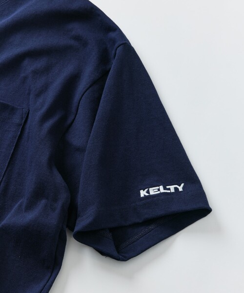 FREAK'S STORE（フリークスストア）の「限定展開 KELTY×FREAK'S STORE/ケルティ 別注 ワンポイント ヴィンテージロゴ クルーネック ポケットTシャツ（Tシャツ/カットソー・メンズ・アッシュグレー/ホワイト/グレイッシュベージュ/その他/ブラック/スミクロ/ネイビー/ピンク・X-LARGE/LARGE/MEDIUM/SMALL）」の16枚目の写真
