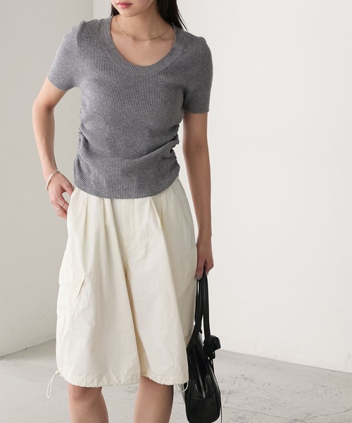 トップス dfyjkm セール】センターシームシアートップス（Tシャツ/カットソー