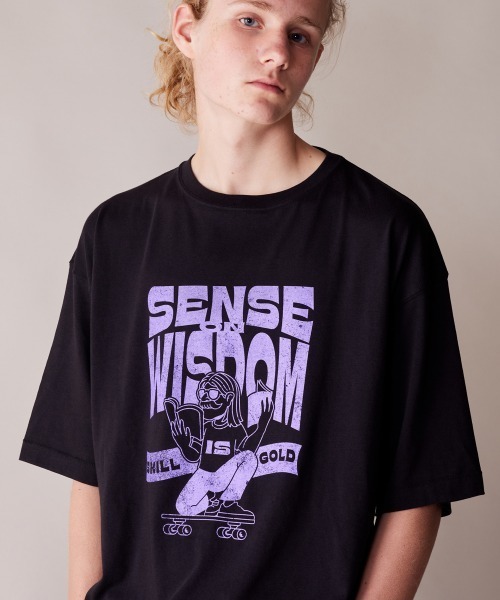 rehacer（レアセル）の「rehacer : Wisdom Vintage -like T-shirt / ウイズダム ヴィンテージライク Tシャツ（Tシャツ/カットソー・メンズ・アイボリー/グレー/ブラック・MEDIUM/LARGE/X-LARGE）」の3枚目の写真