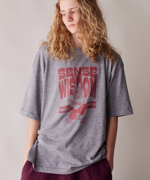 rehacer（レアセル）の「rehacer : Wisdom Vintage -like T-shirt / ウイズダム ヴィンテージライク Tシャツ（Tシャツ/カットソー・メンズ・アイボリー/グレー/ブラック・MEDIUM/LARGE/X-LARGE）」の9枚目の写真