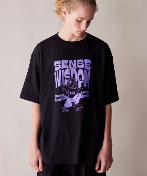 rehacer（レアセル）の「rehacer : Wisdom Vintage -like T-shirt / ウイズダム ヴィンテージライク Tシャツ（Tシャツ/カットソー・メンズ・アイボリー/グレー/ブラック・MEDIUM/LARGE/X-LARGE）」の4枚目の写真