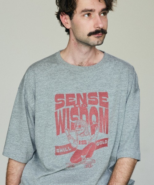 rehacer（レアセル）の「rehacer : Wisdom Vintage -like T-shirt / ウイズダム ヴィンテージライク Tシャツ（Tシャツ/カットソー・メンズ・アイボリー/グレー/ブラック・MEDIUM/LARGE/X-LARGE）」の15枚目の写真