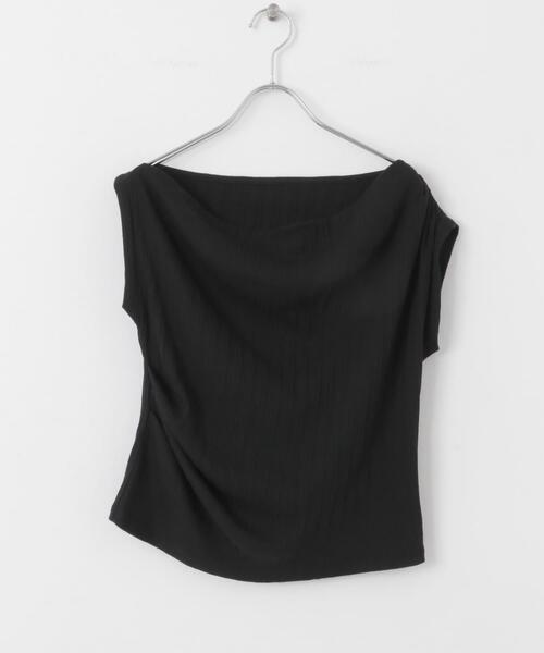 SENSE OF PLACE by URBAN RESEARCH（センスオブプレイスバイアーバンリサーチ）の「ランダムリブワンショルダーカットトップ（Tシャツ/カットソー・レディース・アイボリー/ブラック/ブラウン・ONE）」の18枚目の写真