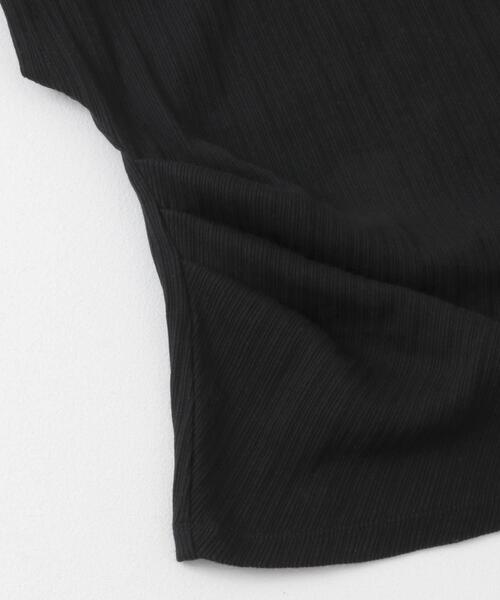 SENSE OF PLACE by URBAN RESEARCH（センスオブプレイスバイアーバンリサーチ）の「ランダムリブワンショルダーカットトップ（Tシャツ/カットソー・レディース・アイボリー/ブラック/ブラウン・ONE）」の17枚目の写真