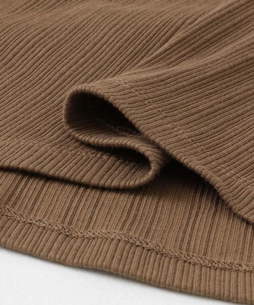 SENSE OF PLACE by URBAN RESEARCH（センスオブプレイスバイアーバンリサーチ）の「ランダムリブワンショルダーカットトップ（Tシャツ/カットソー・レディース・アイボリー/ブラック/ブラウン・ONE）」の6枚目の写真