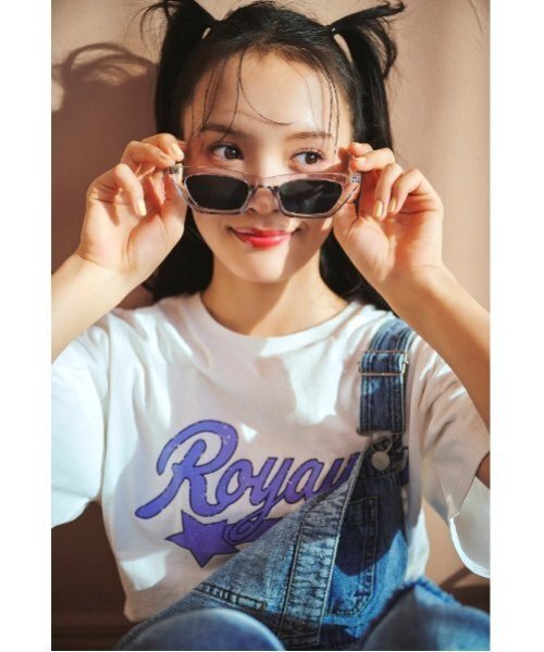 LOVETOXIC(ラブトキシック)の「【GOODPRICE】【綿100%】カスレカレッジロゴ990半T(Tシャツ/カットソー・キッズ・ピンク/ホワイト系その他/ブラック/オフホワイト・M:150cm/S:140cm/L:160cm)」の2枚目の写真