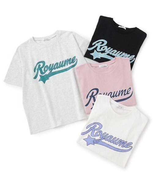 LOVETOXIC(ラブトキシック)の「【GOODPRICE】【綿100%】カスレカレッジロゴ990半T(Tシャツ/カットソー・キッズ・ピンク/ホワイト系その他/ブラック/オフホワイト・M:150cm/S:140cm/L:160cm)」の5枚目の写真