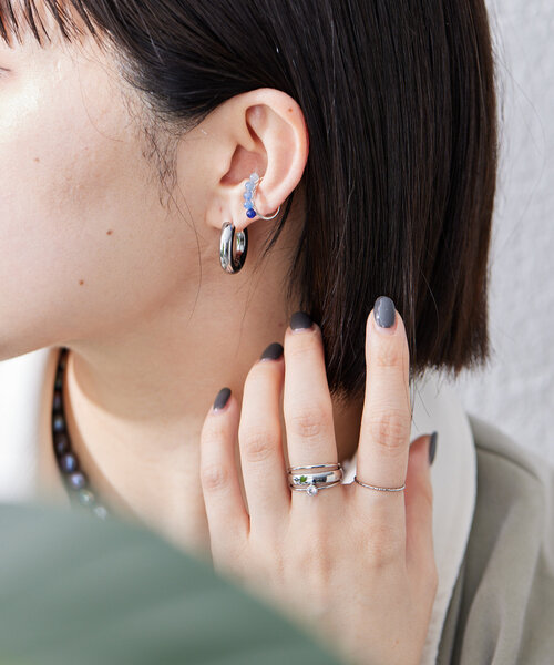 ear PAPILLONNER(イアパピヨネ)の「《インフルエンサーuchida企画/ステンレス》4連シンプルリング(リング・レディース・シルバー/ゴールド・12/9)」の19枚目の写真