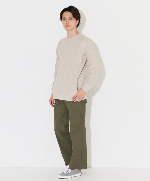 SENSE OF PLACE by URBAN RESEARCH（センスオブプレイスバイアーバンリサーチ）の「【B】ワイドチノ（チノパンツ・メンズ・ベージュ/ライトベージュ/カーキ・M/L）」の9枚目の写真