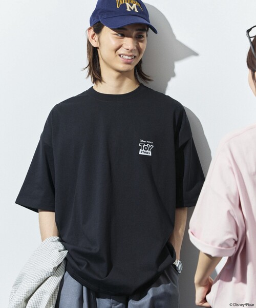 【限定品】ディズニートイストーリー別注 ビッグシルエットトレーナー ブラック M FREAK'S STORE トレーナー スウェット 限定展開 TOY STORY/トイ