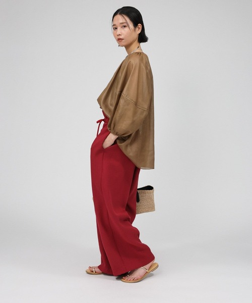 BABYLONE（バビロン）の「2WAYチンツブラウス（シャツ/ブラウス・レディース・ブラウン/ホワイト・フリー）」の9枚目の写真