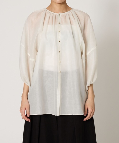 BABYLONE 2WAYチンツブラウス　ブラウン　新品　試着のみ BABYLONE｜2WAYチンツブラウス | Rakuten Fashion(楽天