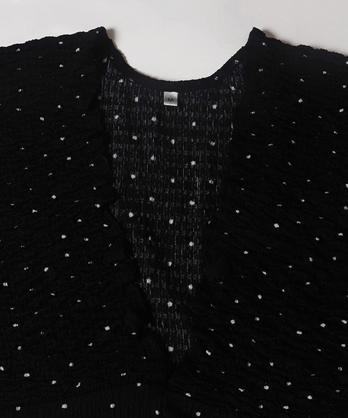 coca（coca）（コカ）の「シボシャーリングVネックオールインワン（つなぎ/オールインワン・レディース・ドット/ブラック・M/L）」の17枚目の写真