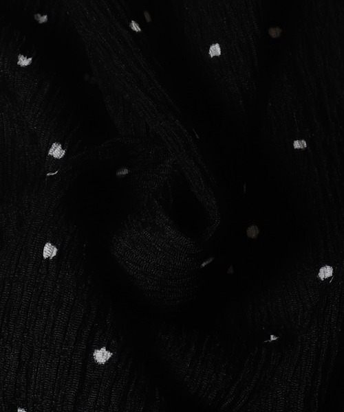 coca（coca）（コカ）の「シボシャーリングVネックオールインワン（つなぎ/オールインワン・レディース・ドット/ブラック・M/L）」の20枚目の写真