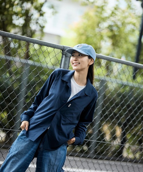 ss4972 FOX フォックス ハーフジップ Tシャツ 青 黒 L Foxfire tシャツ Foxfire/フォックスファイヤー 別注 プリント