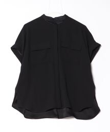 ROPE' | 【洗える・カセット服】バックサテンフラップブラウス/お仕事・通勤・セットアップ対応【ドラマ着用】(シャツ/ブラウス)