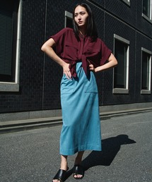 ROPE' | 【洗える・カセット服】バックサテンフラップブラウス/お仕事・通勤・セットアップ対応【ドラマ着用】(シャツ/ブラウス)