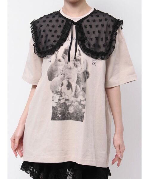 merry jenny（メリージェニー）の「シアージャガードつけ襟（付け襟・レディース・オフホワイト/アイボリー/ブラック・FREE）」の10枚目の写真