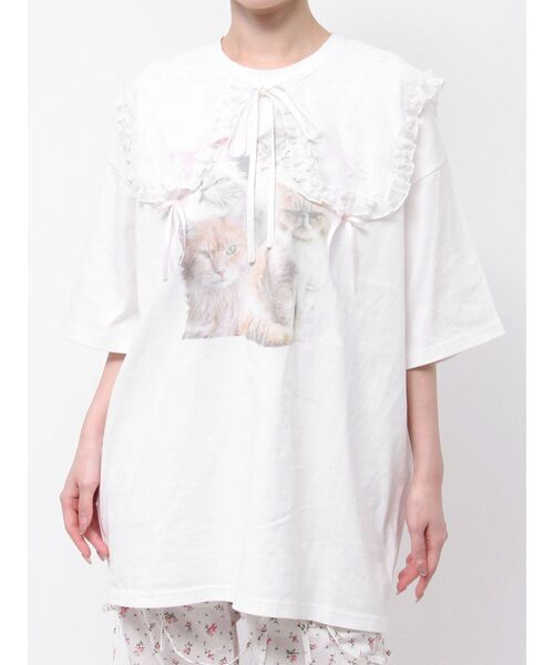 merry jenny（メリージェニー）の「シアージャガードつけ襟（付け襟・レディース・オフホワイト/アイボリー/ブラック・FREE）」の11枚目の写真