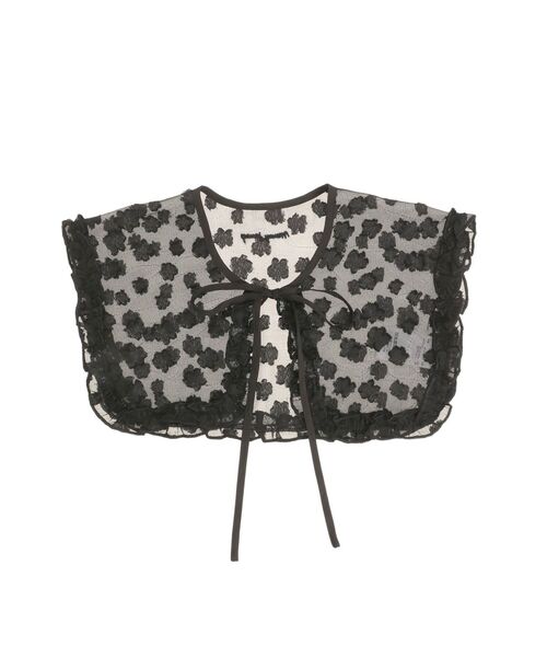 merry jenny(メリージェニー)の「シアージャガードつけ襟(付け襟・レディース・オフホワイト/アイボリー/ブラック・FREE)」の3枚目の写真