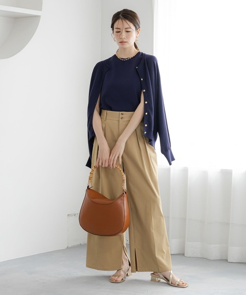 Elura（エルーラ）の「サラサラタッチショートカーディガン/321514（カーディガン/ボレロ・レディース・ダークブラウン/ネイビー/ブルー/ブラック/アイボリー・MEDIUM/LARGE）」の16枚目の写真