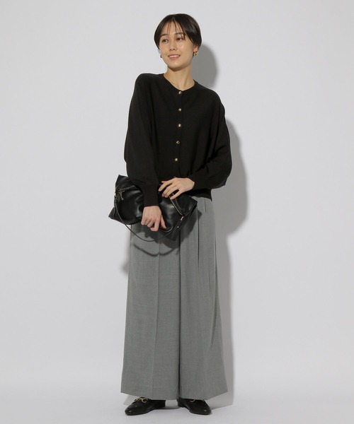 Elura（エルーラ）の「サラサラタッチショートカーディガン/321514（カーディガン/ボレロ・レディース・ダークブラウン/ネイビー/ブルー/ブラック/アイボリー・MEDIUM/LARGE）」の18枚目の写真