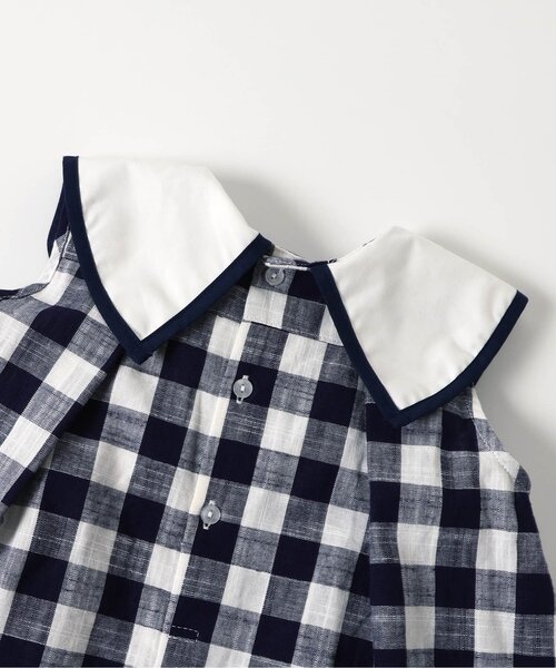 apres les cours（アプレレクール）の「【リンク】リボンセーラーワンピース（ワンピース・キッズ・オフホワイト/ネイビー・80/90/100/110/120/130/140）」の22枚目の写真