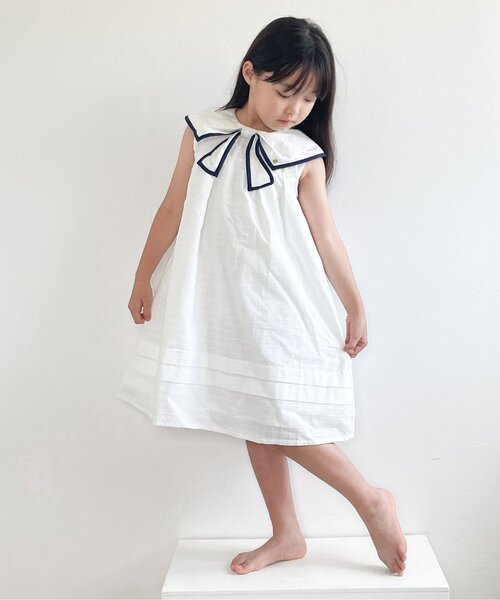 セール】【リンク/ジュニア対応】リボンセーラーワンピース