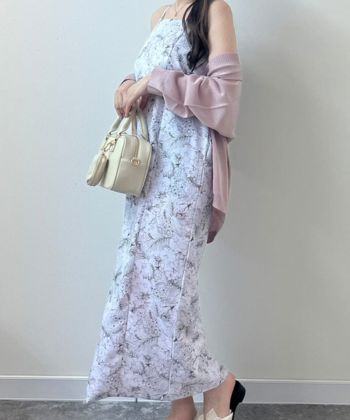 Honeys(ハニーズ)の「セパレート浴衣 3点セット(羽織り+キャミワンピース+兵児帯)(浴衣・レディース・ネイビー系/アイボリー系/ホワイト系その他/ブラック系その他/ホワイト系その他2・F)」の6枚目の写真