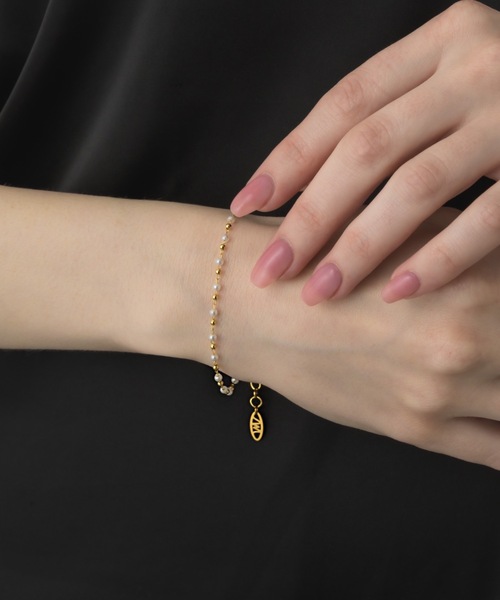 muku（ムク）の「BRACELET/PEARL×BALL（ブレスレット・レディース・ゴールド/シルバー・FREE）」の4枚目の写真