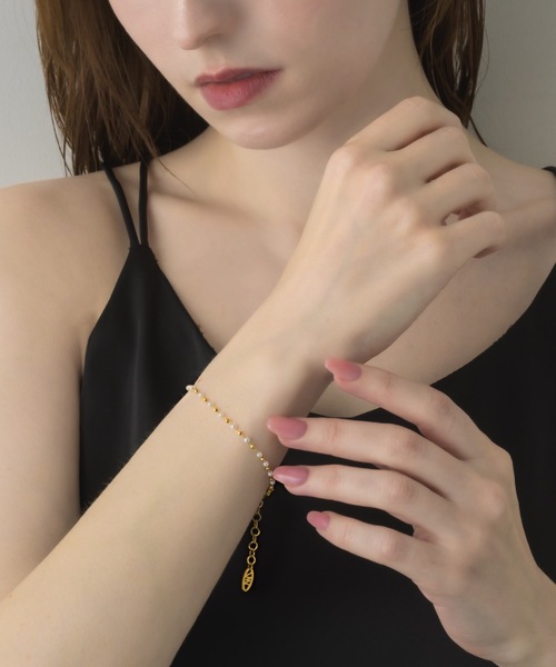 muku（ムク）の「BRACELET/PEARL×BALL（ブレスレット・レディース・ゴールド/シルバー・FREE）」の6枚目の写真