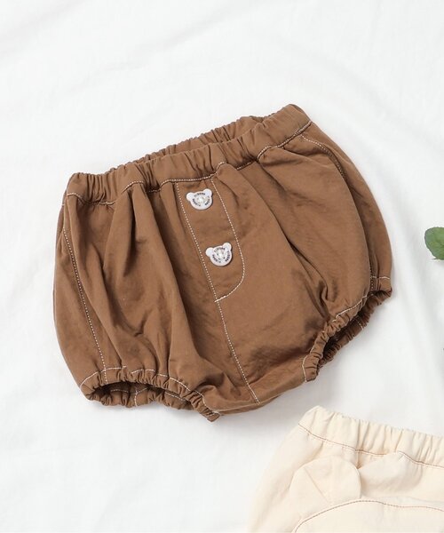 apres les cours(アプレレクール)の「おしり耳付きブルマ(その他ベビーウェア・キッズ・アイボリー/ブラウン・80)」の2枚目の写真