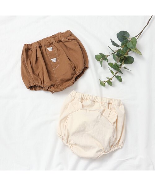 apres les cours(アプレレクール)の「おしり耳付きブルマ(その他ベビーウェア・キッズ・アイボリー/ブラウン・80)」の14枚目の写真