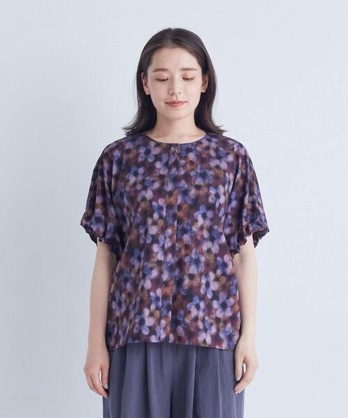 ADIEU TRISTESSE  リバティプリント　日本製　半袖カットソー リバティプリントブラウス｜BIGI online store - ビギ