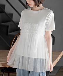 rps | フリルチュールドッキングＴ(Tシャツ/カットソー)
