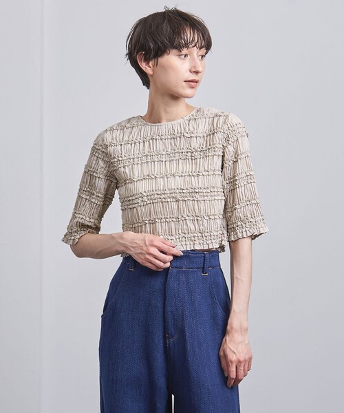 Pheeta フィータ　カットジャガードブラウス　定価36300円 Pheeta フィータ カットジャガードブラウス 定価36300円（美品
