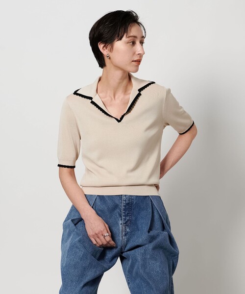 united arrows スカラップ セーラーカラー ショートスリーブニット UNITED ARROWS（ユナイテッドアローズ）の「スカラップ セーラー